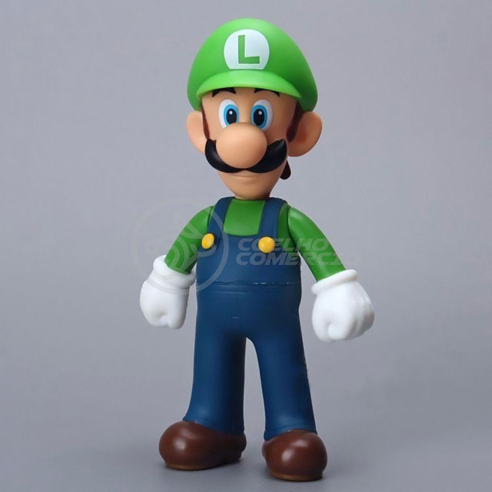 Boneco Action Figure Luigi Articulado 23cm Super Mario World - 1