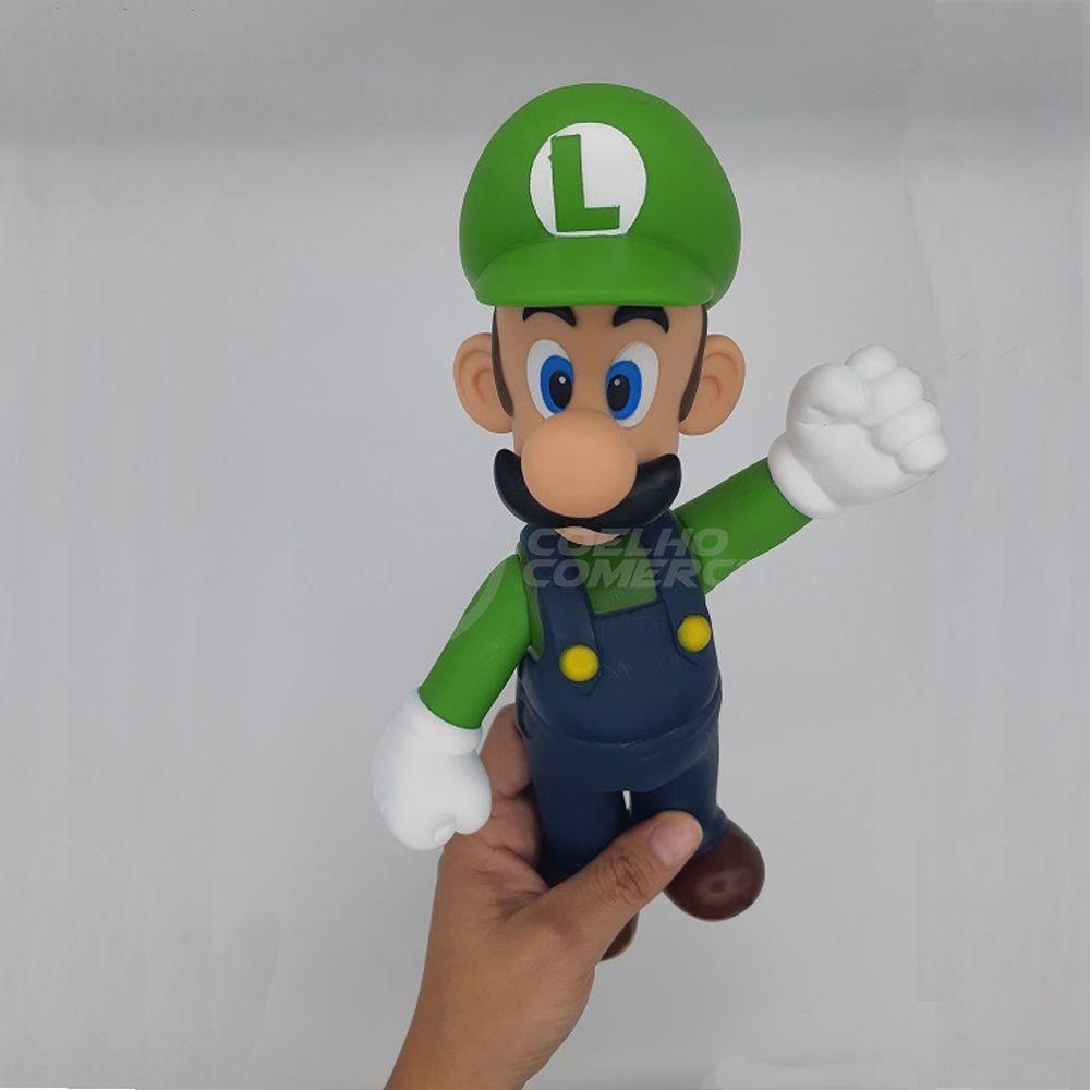 Boneco Action Figure Luigi Articulado 23cm Super Mario World - 4