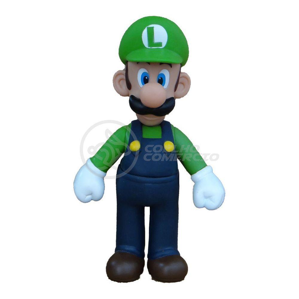 Boneco Action Figure Luigi Articulado 23cm Super Mario World - 1