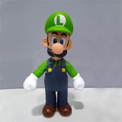 Boneco Action Figure Luigi Articulado 23cm Super Mario World