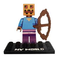 Brinquedo Boneco Minecraft My World Compatível Lego- Creeper - 1