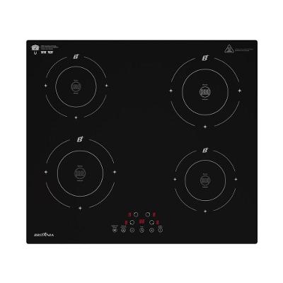 Cooktop de Indução Britânia BCTE40A 4 Bocas Vidro Temperado com Timer Preto 220V