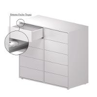 Cômoda Dieci 10 Gavetas Mdp 15 Mm Corrediça Telescópica + Fecho Toque Branco - 3