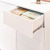 Cômoda Dieci 10 Gavetas Mdp 15 Mm Corrediça Telescópica + Fecho Toque Branco - 6