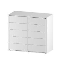 Cômoda Dieci 10 Gavetas Mdp 15 Mm Corrediça Telescópica + Fecho Toque Branco - 8