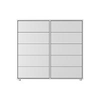 Cômoda Dieci 10 Gavetas Mdp 15 Mm Corrediça Telescópica + Fecho Toque Branco - 9