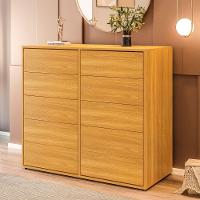 Cômoda Dieci 10 Gavetas Mdp 15 Mm Corrediça Telescópica + Fecho Toque Freijó