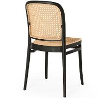 Cadeira Em Polipropileno Com Assento E Encosto Com Relevo Estilo Palha Roma Preto - 5