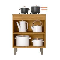 Balcão De Cozinha 2 Portas Malta Freijó-off White Poliman Móveis - 3