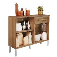 Balcão De Cozinha 2 Portas 1 Gavetas Atacama-off White Emily Aramóveis - 3