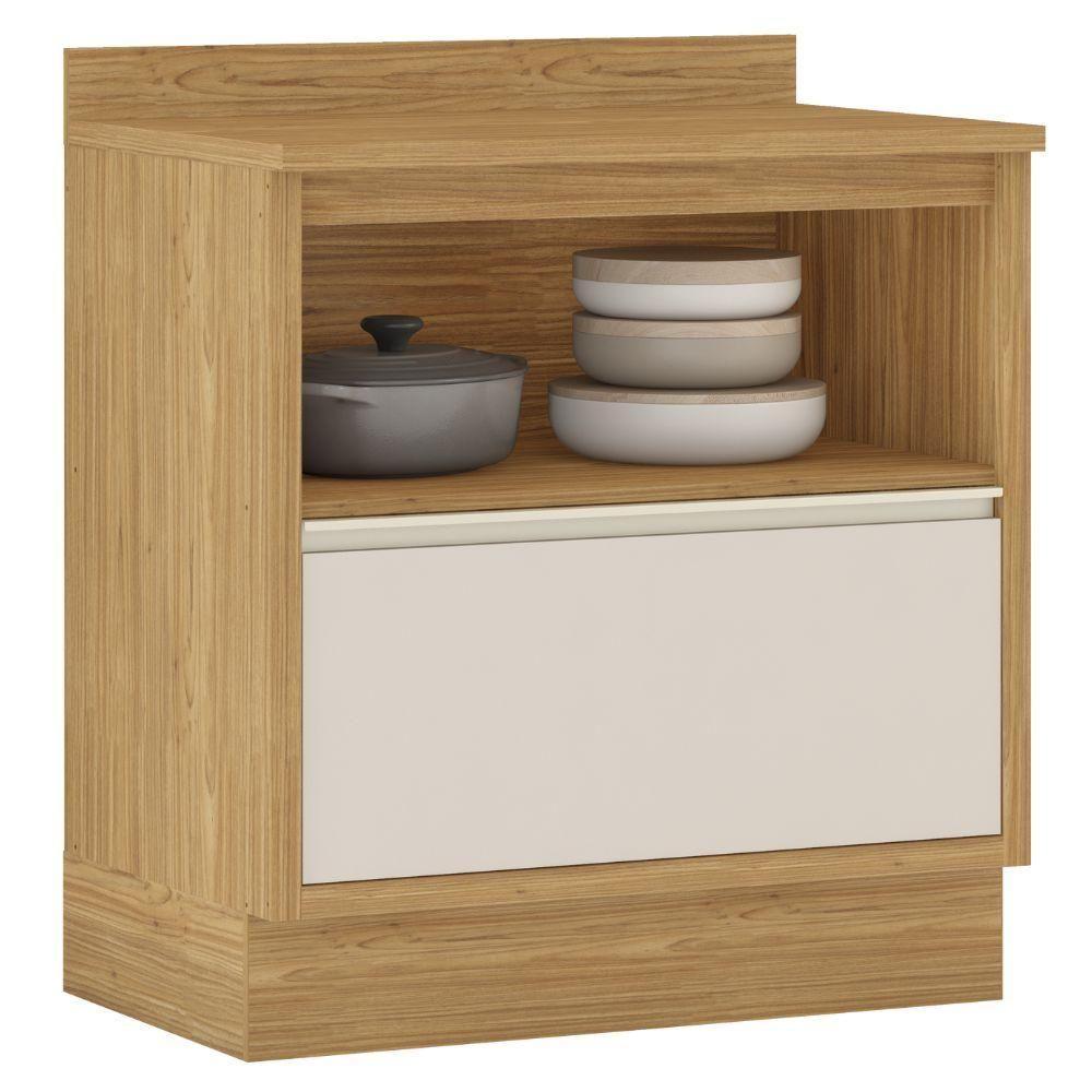 Balcão De Cozinha 1 Porta E 1 Gaveta Off White Lisboa Itatiaia - 2