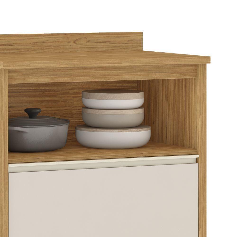 Balcão De Cozinha 1 Porta E 1 Gaveta Off White Lisboa Itatiaia - 3