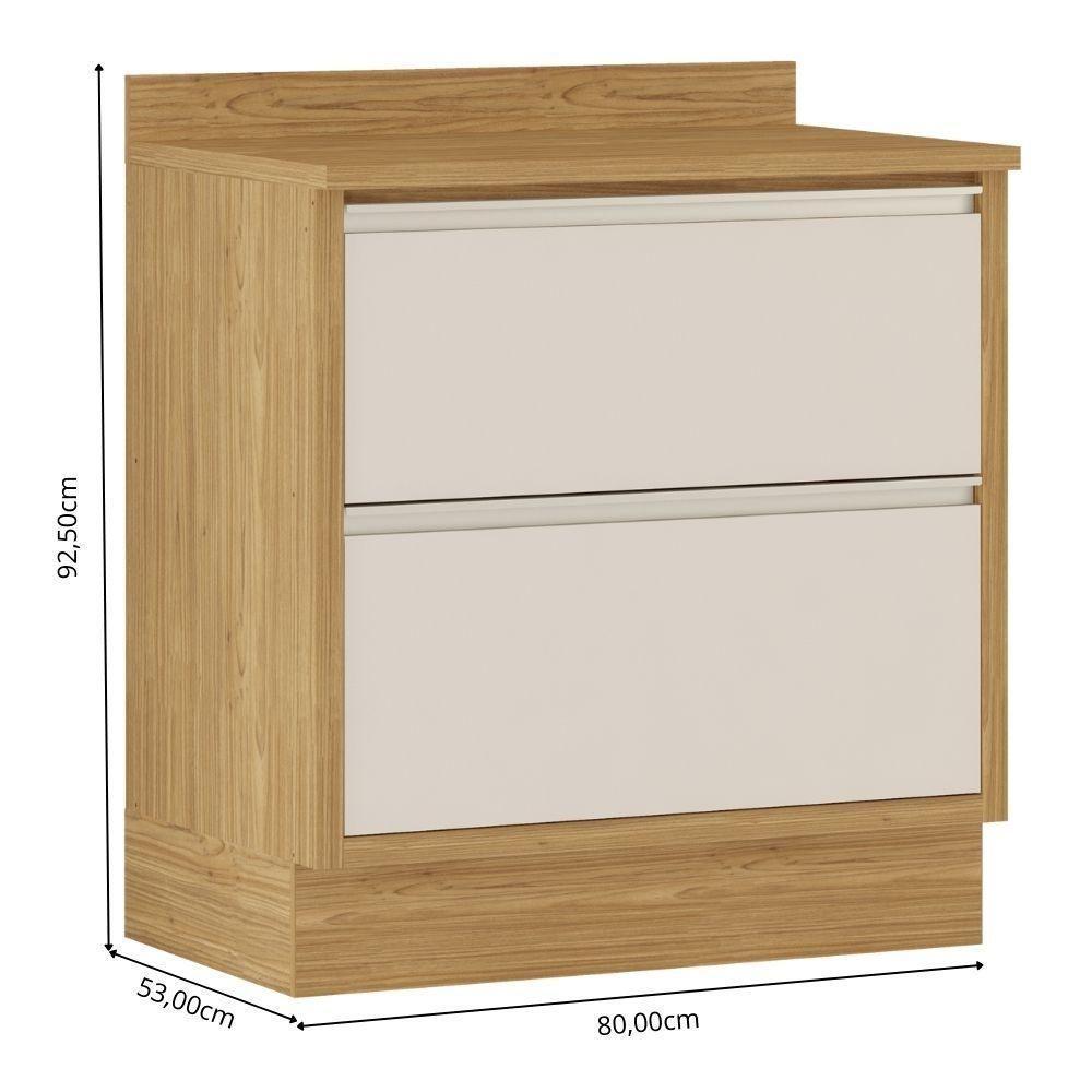 Balcão De Cozinha 1 Porta E 1 Gaveta Off White Lisboa Itatiaia - 4