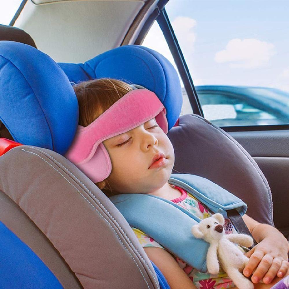 Apoio Suporte Cabeca Ajustavel Infantil Almofada De Pescoco Viagem Carro Bebe Protecao Conforto Kids Meninas Rosa - 4