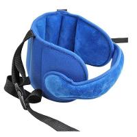 Apoio Faixa Ajustavel Para Cabeca Almofada Protecao Infantil Viagem Passeio Dia A Dia Carro Bebe Pescoco Azul - 7