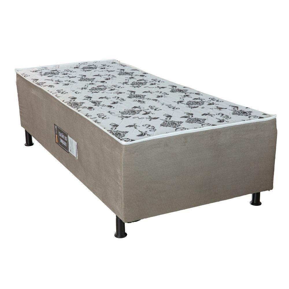 Cama Box Solteiro Conjugada (88x188) D28 Cacau Roma Design Colchões Cacau - 2