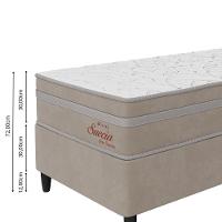 Cama Box Solteiro (88x188) D26 Creme Suécia Topazio Colchões - 5