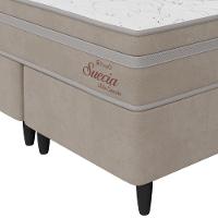 Cama Box Queen (158x198) D26 Creme Suecia Pocket Topazio Colchões