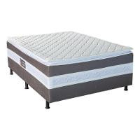 Cama Box Casal Conjugada (138x188) D28 Grafite Breare Master Design Colchões - 2