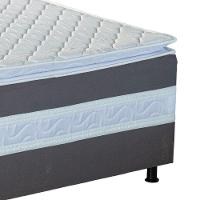 Cama Box Casal Conjugada (138x188) D28 Grafite Breare Master Design Colchões - 3