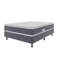 Cama Box Casal Conjugada (138x188) D28 Cinza-branco New Breare Topázio Colchões - 2