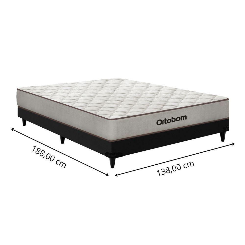 Cama Box Casal (138x62) D20 Robust Dupla Face Bage-preto Ortobom - 3