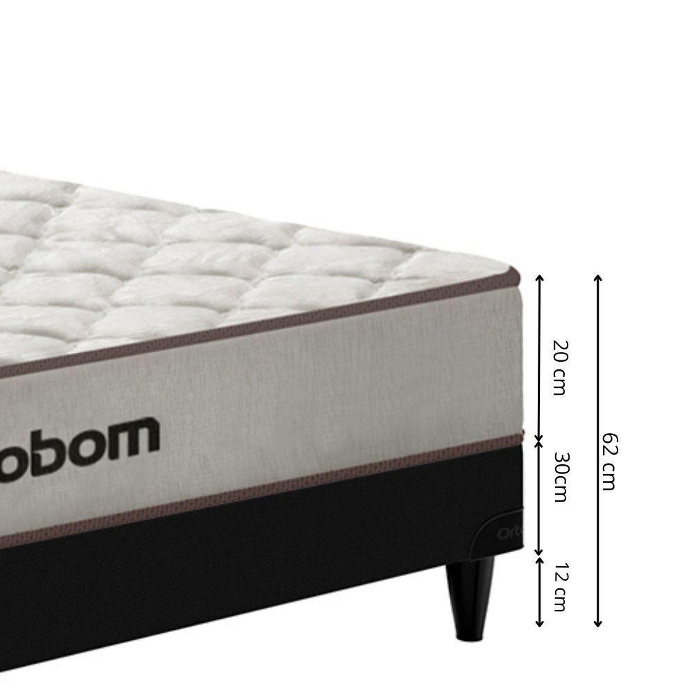 Cama Box Casal (138x62) D20 Robust Dupla Face Bage-preto Ortobom - 9