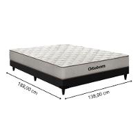 Cama Box Casal (138x62) D20 Robust Dupla Face Bage-preto Ortobom - 8