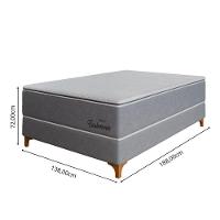 Cama Box Casal (138x188) D26 Molas Ensacadas Cinza Exuberante Topázio - 2