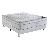 Cama Box Casal (138x188) + Colchão Ortobom Freedom Molas Pocket Branca - 2