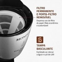 Cafeteira Elétrica Mondial Dolce Arome Thermo Inox C-33 Jt 24 Xícaras Preto Inox 110V
