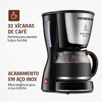 Cafeteira Elétrica Mondial Dolce Arome C-32 32 Xícaras Preto-inox Preto - Inox 220V - 2