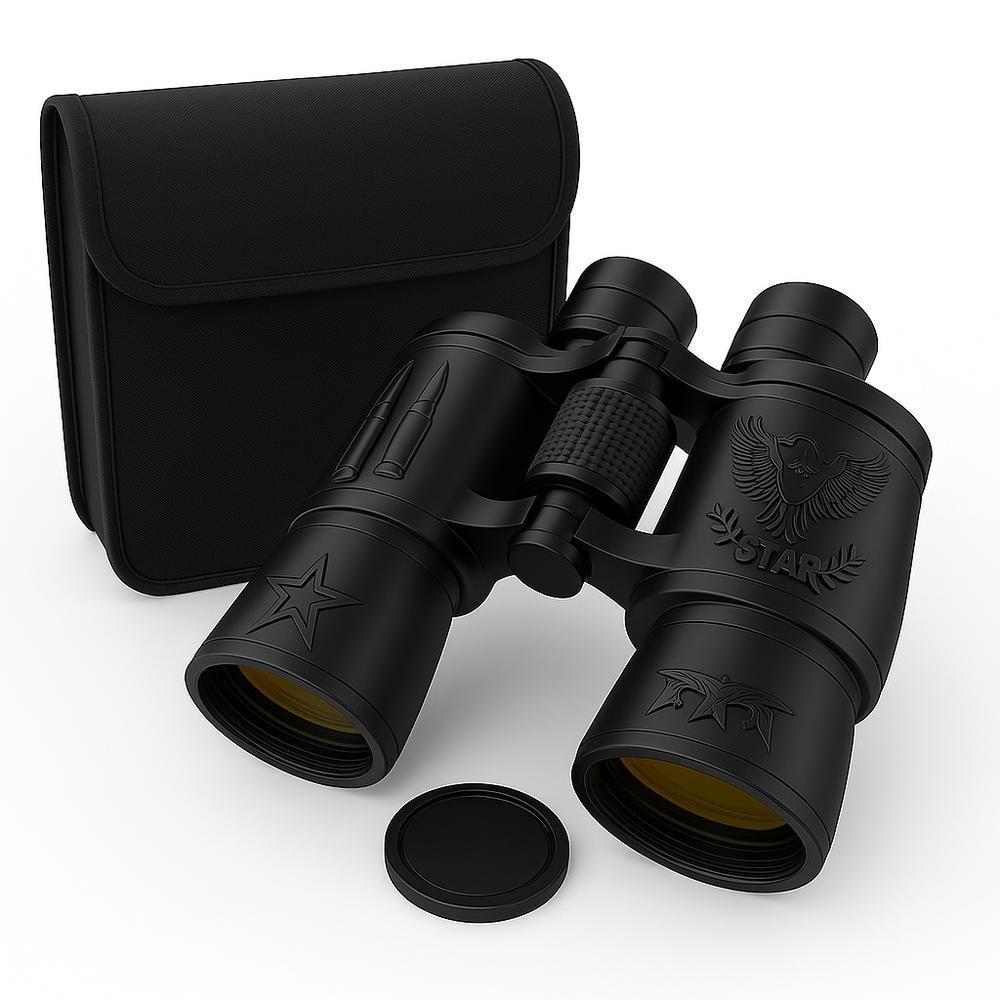 Binoculo Profissional Longo Alcance 1000m Emborrachado 20x50 Astronomico Lente Espelhada Capa Bussola Hd Grande Resisten - 1