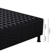 Base Box Casal (138x188) Preta Universal Design Colchões - 3