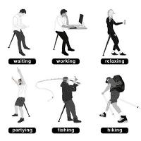 Banqueta Portatil Retratil Dobravel Compacta Sitpack Cadeira Banco Banquinho Fila Pescaria Show Telescopico - 6