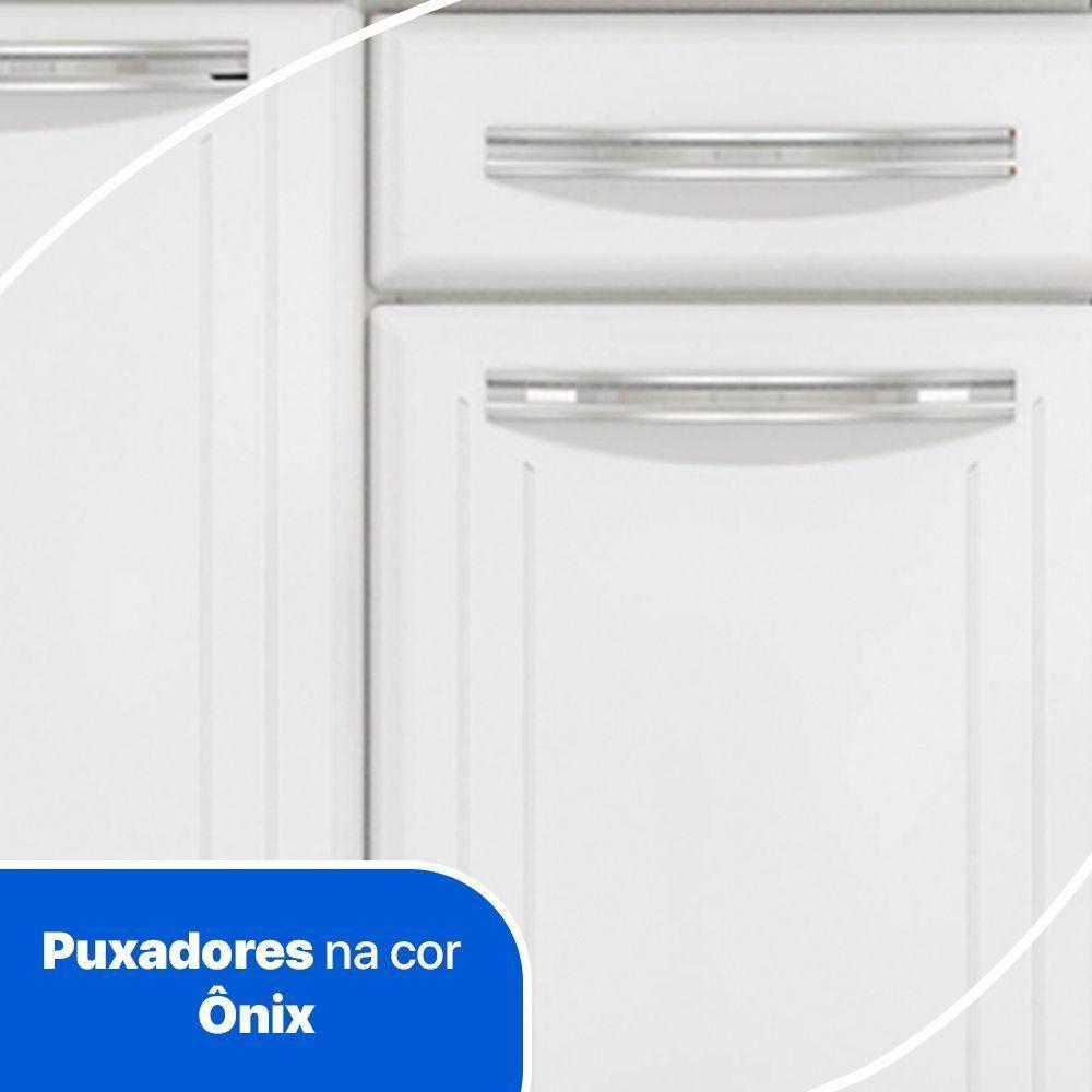 Balcão De Cozinha Em Aço 3 Portas 1 Gaveta Branco Esmeralda Telasul - 3