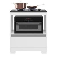 Balcão De Cozinha Cooktop 1 Gaveta Branco New - Granito Nt3110 Notável Móveis - 3