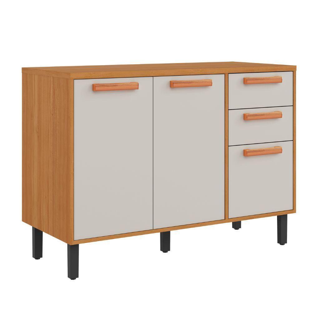 Balcão De Cozinha 3 Portas 2 Gavetas Cinamomo-off White Napoles Itatiaia - 2