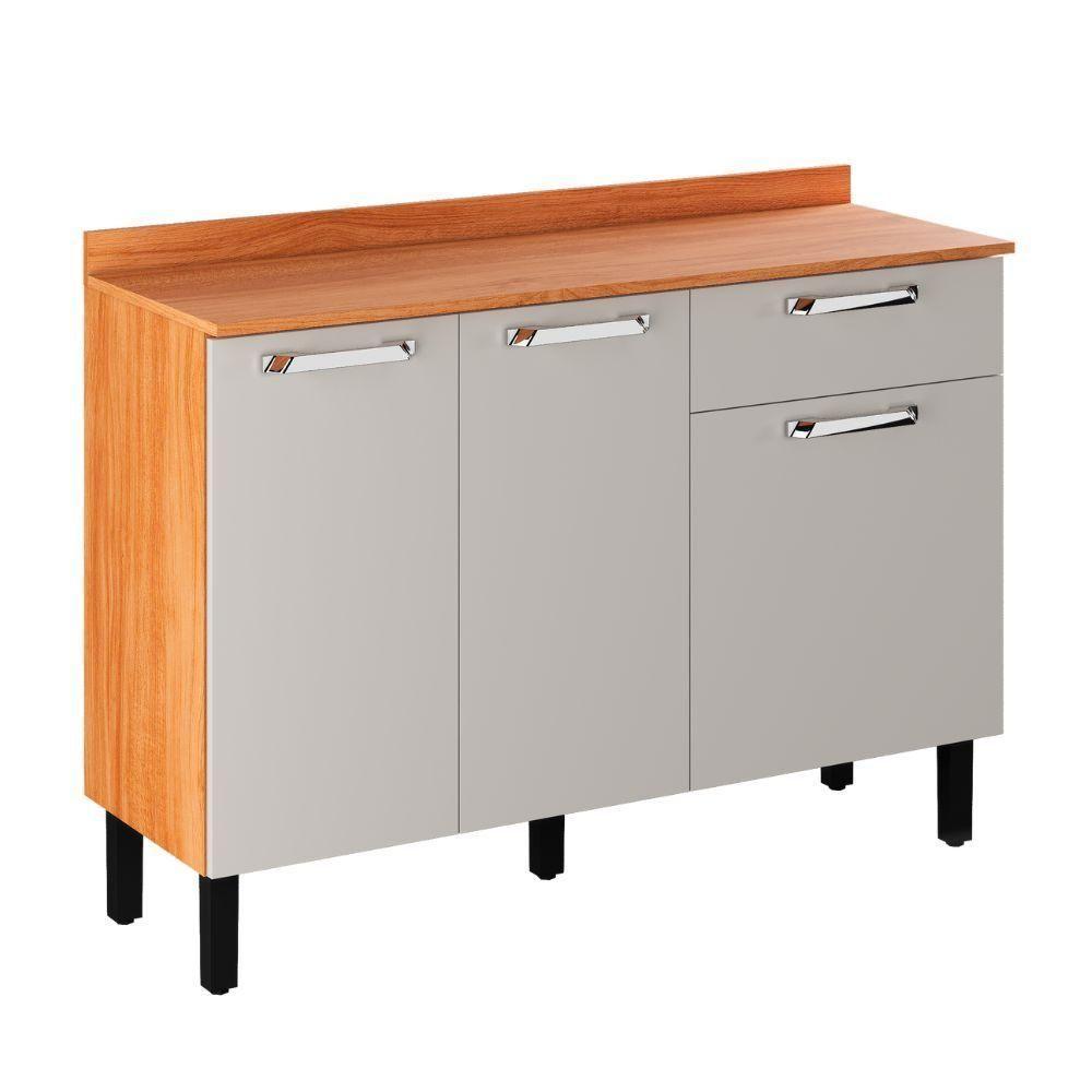 Balcão De Cozinha 3 Portas 1 Gaveta Cinamomo-off White Vegas Itatiaia - 2