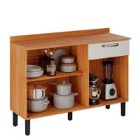 Balcão De Cozinha 3 Portas 1 Gaveta Cinamomo-off White Vegas Itatiaia - 3