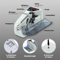 Contador Cedulas Maquina Contar Dinheiro Portatil Notas Euro Real Dolar Mini Profissional - 6