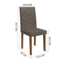 Mesa De Jantar 4 Cadeiras Freijó-off White Miami Indekes Ni - 5