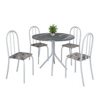 Mesa De Jantar 4 Cadeiras Branco-paraopeba Ane Soma Móveis - 2