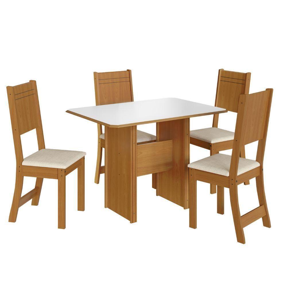 Mesa De Jantar 4 Cadeiras Freijo-off White Evora Indekes - 2