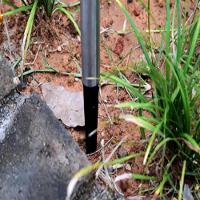 Luminaria Solar Balizadora Espeto Jardim Led Automatica Em Inox Lampada Poste Recarregavel Luz Decoração - 7