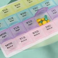 Porta Comprimidos 28 Divisórias Organizador De Remédios Suplementos Vitamina Caixa De Medicamentos Semanal Caixa Pesca