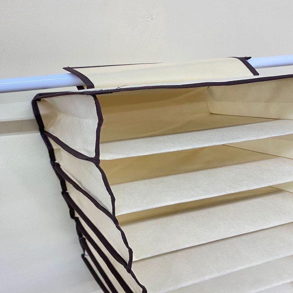 Organizador Guarda Roupa 6 Prateleiras Sapateira Vertical Closet Armario Cabide Portatil Mala Viagem - 5