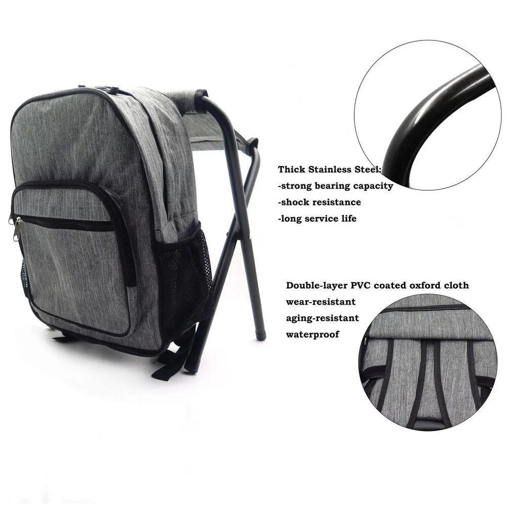 Mochila Termica Banqueta Dobravel Banco Portatil Bolsa Cooler Cadeira Camping Pesca Praia Viagem Eventos - 6