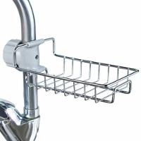Suporte Organizador De Pia E Chuveiro Inox Porta Detergente Esponja Shampoo Rack Multiuso Cozinha - 2