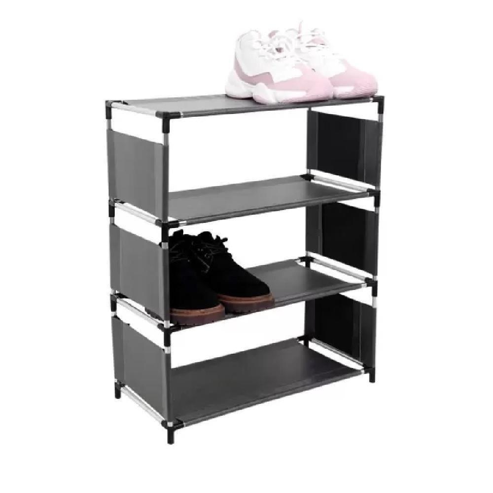 Sapateira Estante Organizador Multiuso 4 Prateleiras Tênis Brinquedos Roupas Porta Treco Lavanderia Quarto Sala - 2